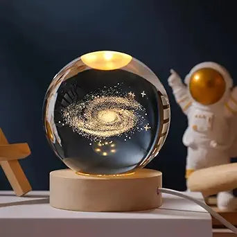Elegant 3D Crystal Ball Lamp for Modern Home Decor