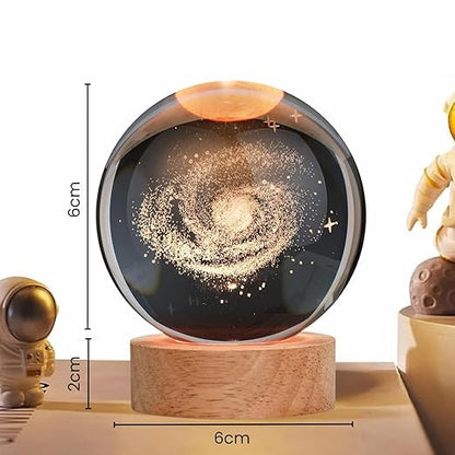 Elegant 3D Crystal Ball Lamp for Modern Home Decor