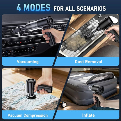 3-in-1 Wireless Car Vacuum Cleaner