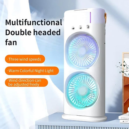 Dual Chill Mist Fan – Powerful Portable Cooling with Remote